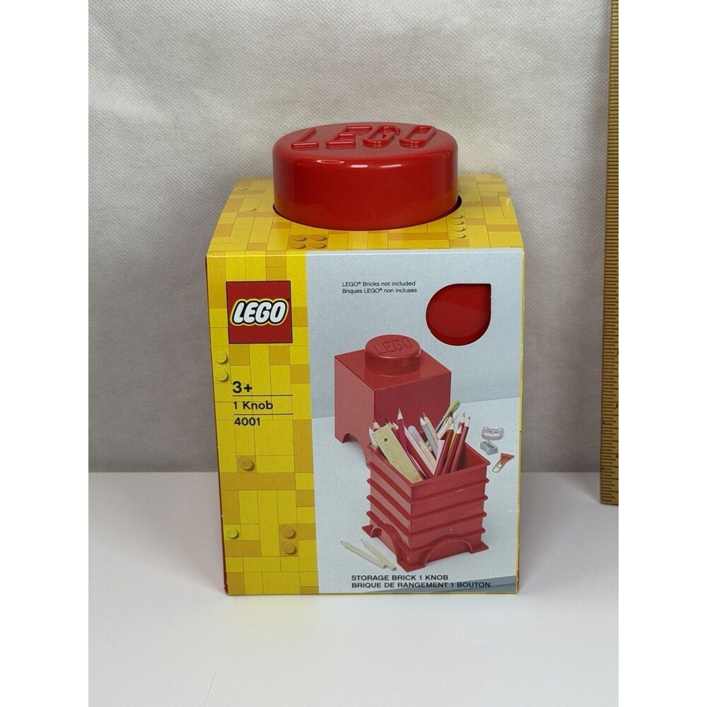 LEGO Storage Brick 1 Stud Square Bright Red Box 40010630 Stackable New